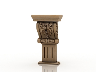 European Roman Column 3d model