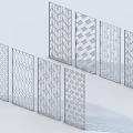 Decorative Room Dividers Featuring Diverse Intricate Patterns for Interior Design and Space Partitioning 3d model