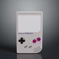 Nintendo Game Boy Handheld Gaming Device With White Design Black Cross Button And Pink Buttons