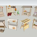 Outdoor Commercial Market Stalls With Canopy For Retail Food Beverage Sales