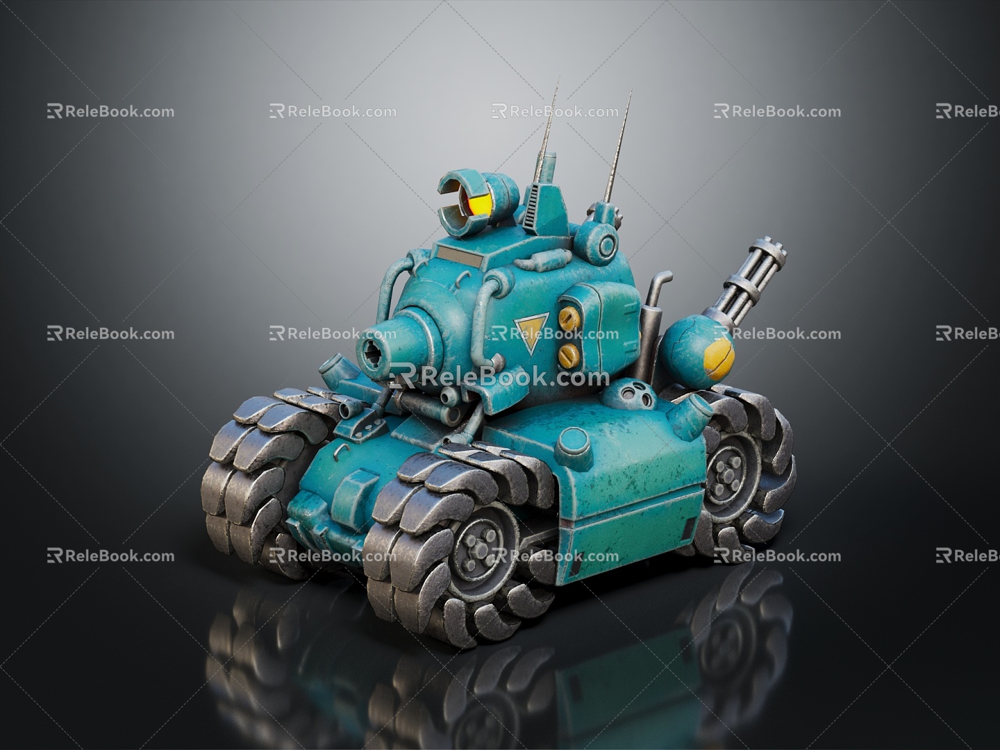 Industrial LOFT Tank Cartoon Tank Mini Tank 3d model