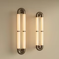 Modern Wall Sconces With Metal Frame And Long Cylindrical Soft Lighting