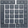Modern switch socket combination switch panel 3d model