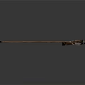 Traditional Wooden Archery Bow With Arrow Shaft And String Design