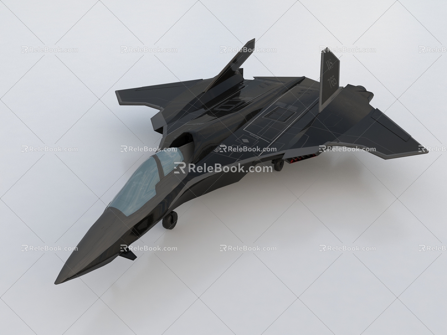 Fighter aircraft drone bomber unmanned reconnaissance aircraft reconnaissance aircraft 3d model