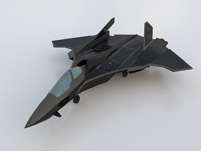 Fighter aircraft drone bomber unmanned reconnaissance aircraft reconnaissance aircraft 3d model