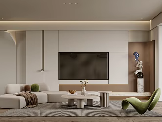 modern living room 3d model