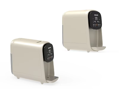 Beige Home Water Dispensers With Digital Control Panel For Daily Use 3d model