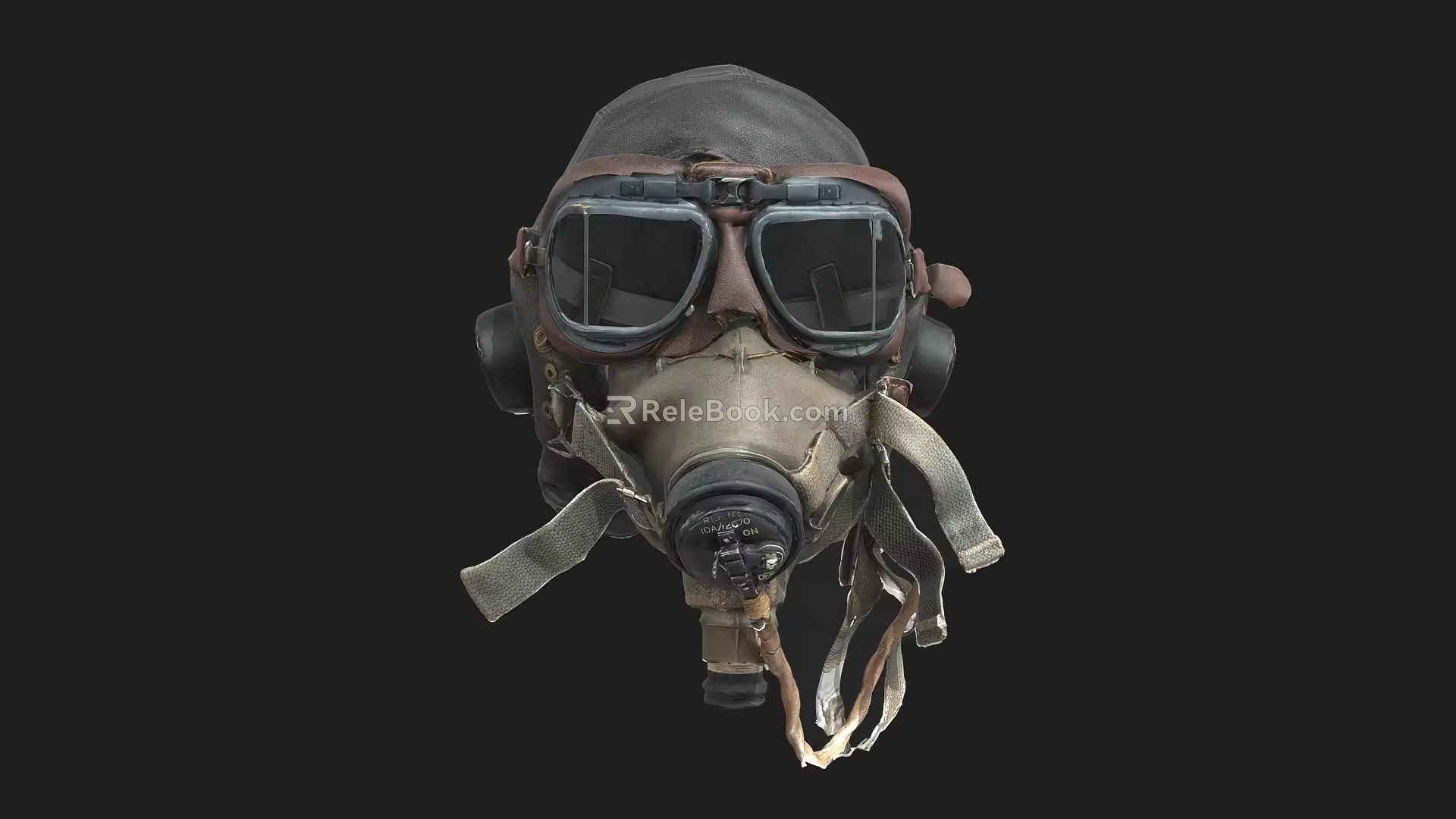 Flight Helmet Gas Mask Helmet Mask Gas Mask Gas Mask Gas Tank 3d model