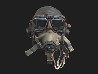 Flight Helmet Gas Mask Helmet Mask Gas Mask Gas Mask Gas Tank 3d model