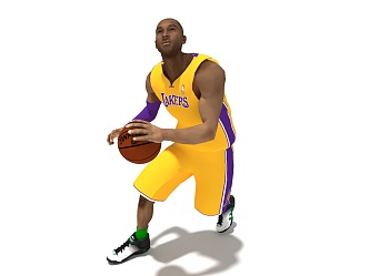 NBA superstar Kobe Bryant 3d model