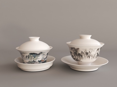 New Chinese Tea Bowl 3d model