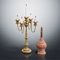Elegant Vintage Candelabra With Multiple Candle Holders And Classic Decorative Design