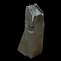Military Weapon Metal Component With Serial Number E2712 And Robust Structural Design 3d model