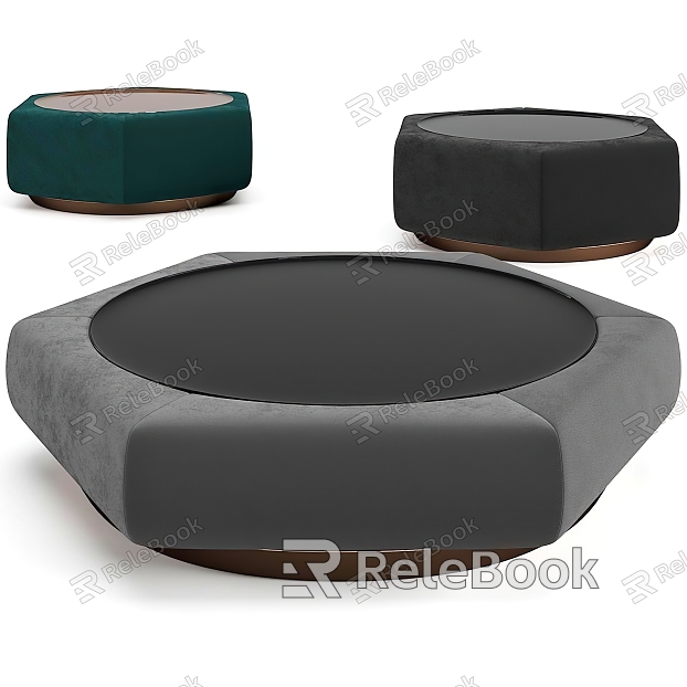 Coffee table marble coffee table round coffee table model