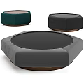 Coffee table marble coffee table round coffee table 3d model