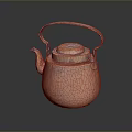 Traditional Copper Teapot With Handle Spout And Lid For Home Kitchen Use