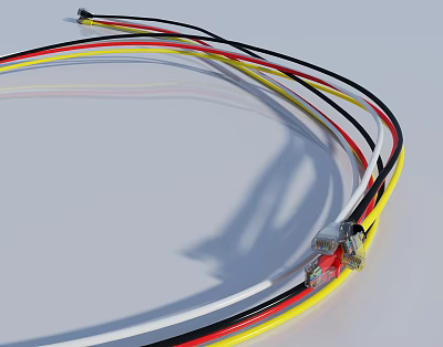 Modern data line 3d model