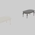 Elegant Oval Black Dining Table With Carved Legs And Classic Design