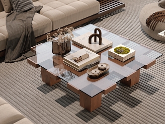 Modern coffee table 3d model