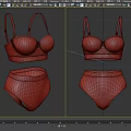 Elegant Purple Lace Pattern Lingerie Set With Bra And Panty Design