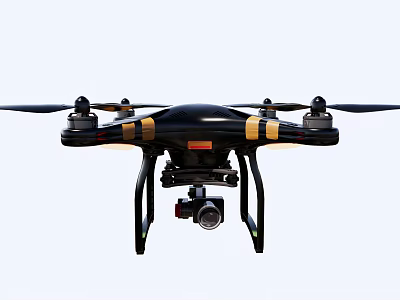Smart Machine Drone Featuring HD Camera For Aerial Photography And Monitoring 3d model