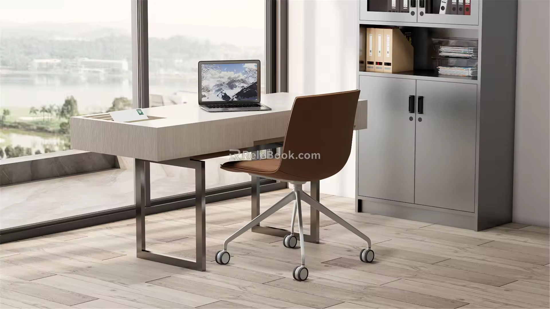 Modern desks and chairs desks and chairs 3d model