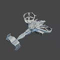 Futuristic Fighter Jet With Large Rotors Flying Over Forest Background In Vertical Takeoff Scene