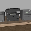 Printer Copier Scanner Fax Machine 3d model