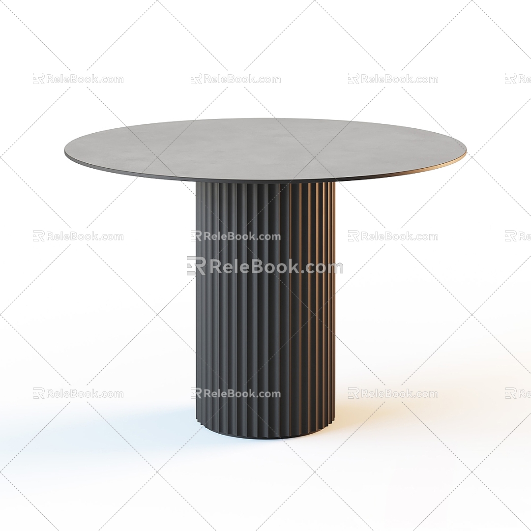 tea table and chair 3d model