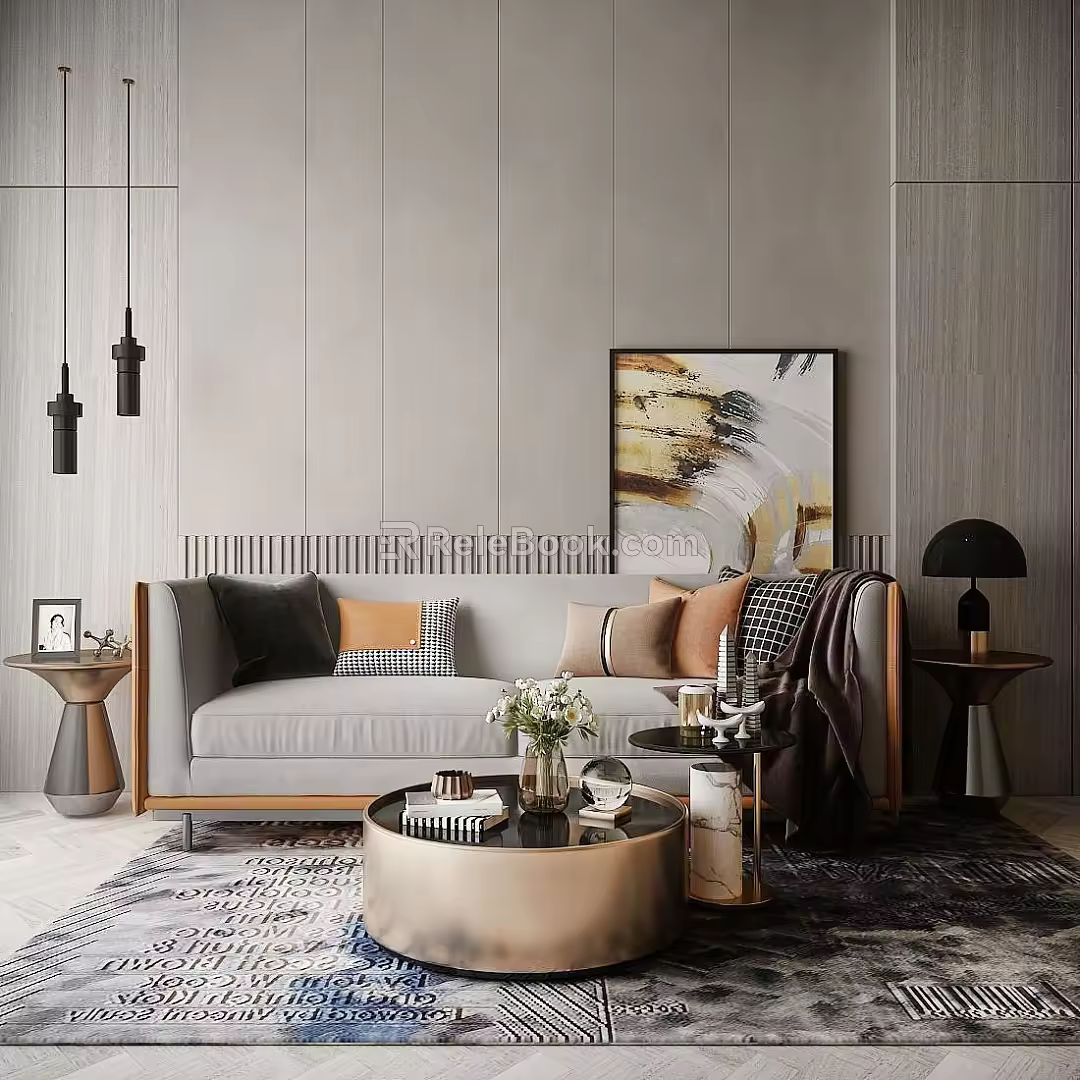 Sofa combination 3d model
