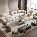 Modern Sofa Coffee Table Combination Sofa Coffee Table 3d model