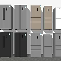 Modern Refrigerators and Freezers in Various Styles Different Colors Modern Design