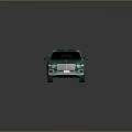 Green Bentley SUV Featuring Black Roof Silver Wheels Sleek Body Lines On Black Reflective Floor