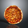 Delicious Freshly Baked Meat Lovers Pizza with Melted Cheese Pepperoni and Golden Crust
