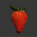 Fresh Whole And Sliced Strawberries With Green Leaves Red Skin And Fleshy Interior