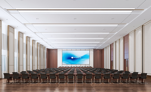 Modern Conference Hall Large Conference Room 3d model