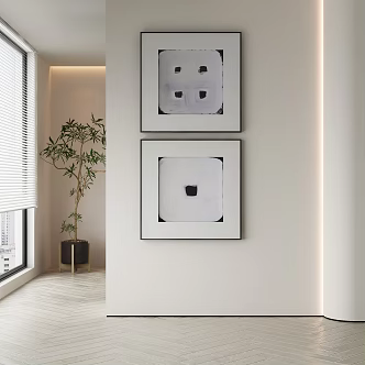modern decorative painting 3d model