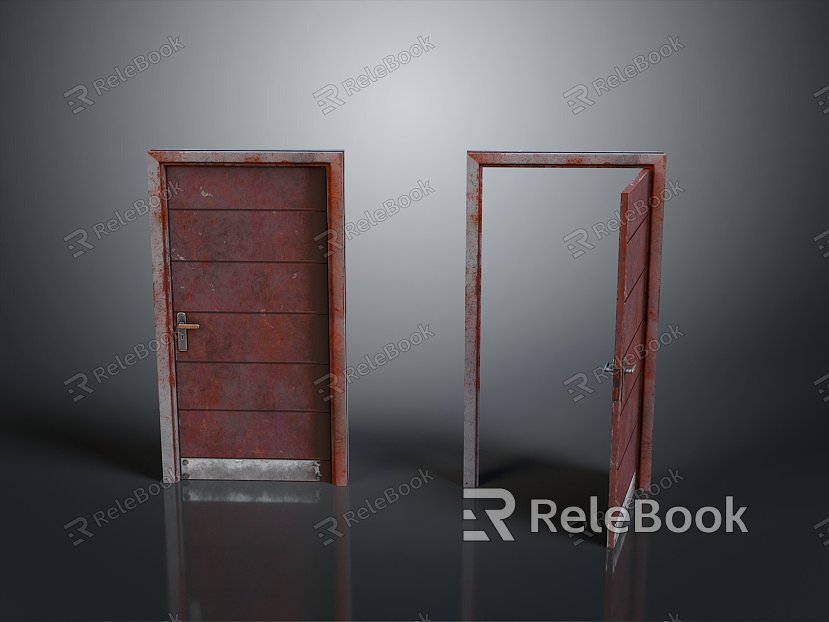 Door Wooden Door Bedroom Door Home Door Furniture Furniture Realistic model