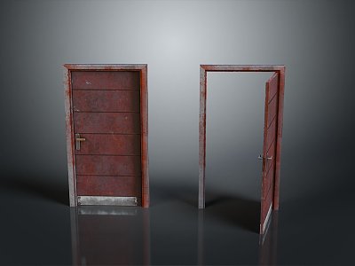 Door Wooden Door Bedroom Door Home Door Furniture Realistic 3d model