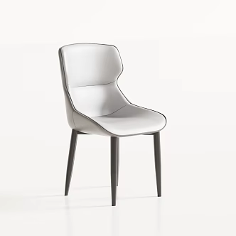 Modern Simple Light Luxury Restaurant Dining Chair Leisure Chair 3d model