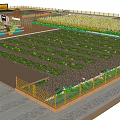 Garden Landscape Design With Neat Green Plants Pathways And Open Area