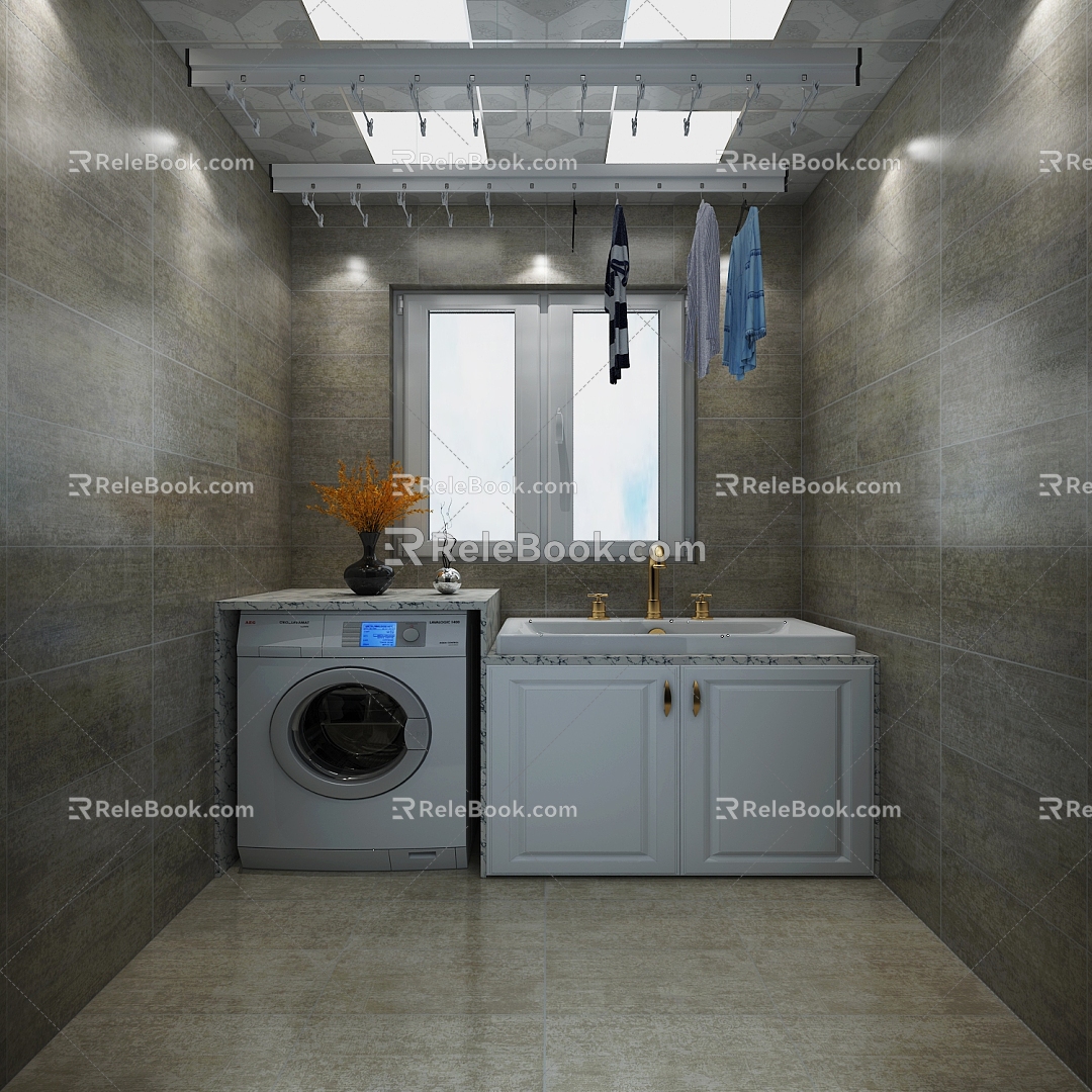 Home Laundry Room Laundry Room 3d model