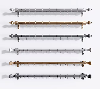 Jane's Curtain Rod 3d model
