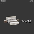 Modern Double Bed Design With Upholstered Headboard Nightstands And Color Options