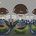 Indoor Sports Facility With DHS Table Tennis Tables For Fitness Training