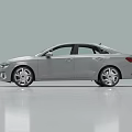 Silver Modern Sedan Car With Sleek Design Front Grille And Alloy Wheels