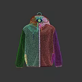 Black Hooded Jacket With Full Zipper And Front Pockets As Daily Living Essential