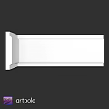 White Decorative Architectural Molding with Clean Lines for Interior Use