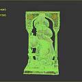 Decorative Sculpture Figure With Turban Bearded Face Lantern Teapot And Ornate Frame